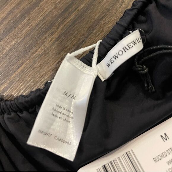 NWT WeWoreWhat Ruched String Bottom Size Medium! - Picture 4 of 7